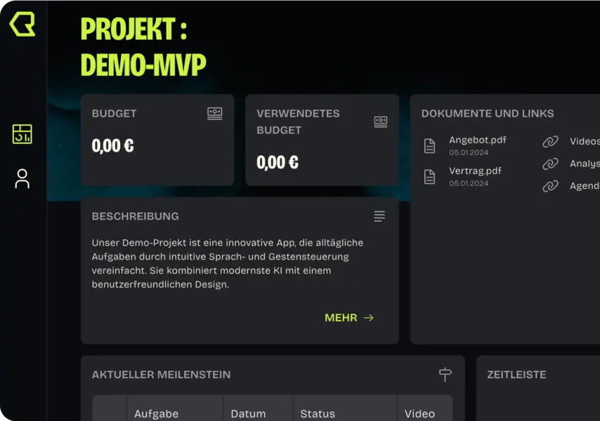 Übersicht unserer Plattform